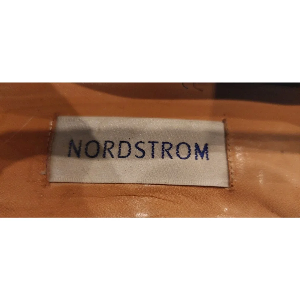 Vintage Nordstrom Flats Shoes Emerald Green Reptile‎ Leather Size 9.5